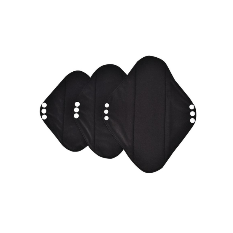 Black Friday | Black Reusable Bamboo Cloth Menstrual Pad