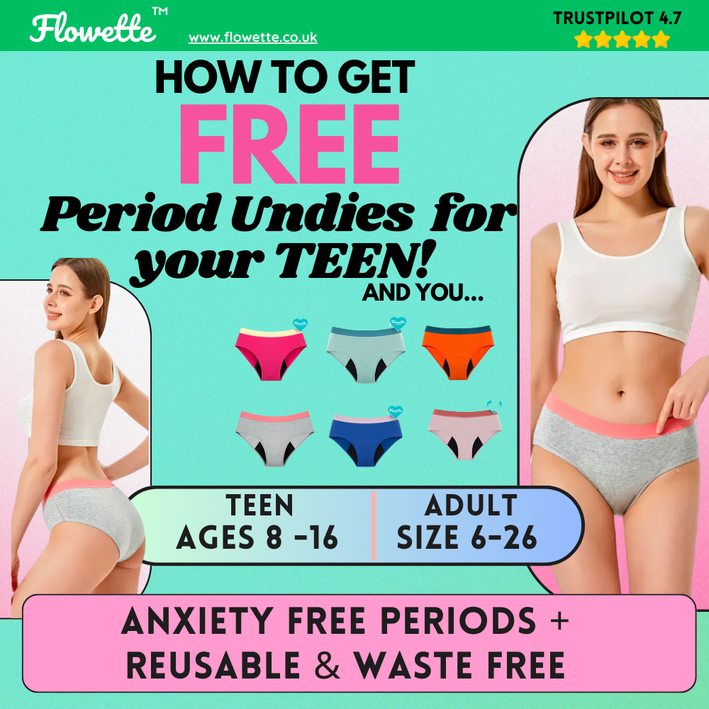 How To Get FREE Period Undies For Your Teen.. And You! – Flowette