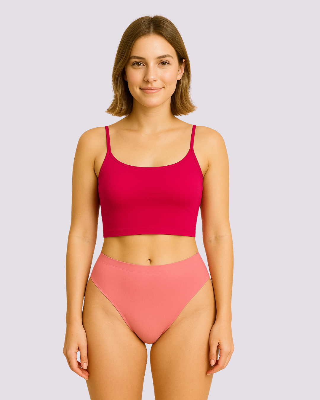 NEW! Mid Rise Period Undies Rose Pink