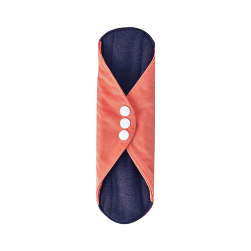 Flowette™ Tropical Rainforest Bamboo Cloth Reusable Pad Orange -  Sustainable & Comfortable Period Care