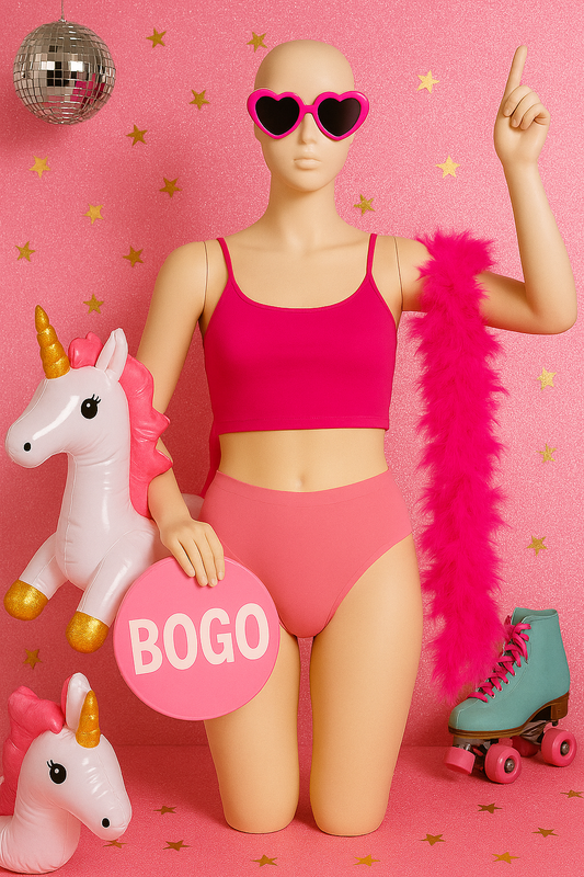 NEW! Mid Rise Period Undies Pink