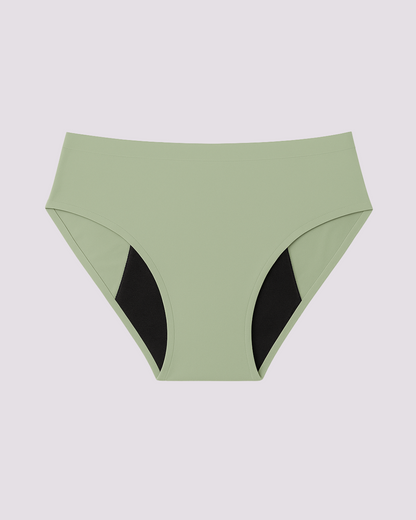 NEW! Mid Rise Period Undies Olive